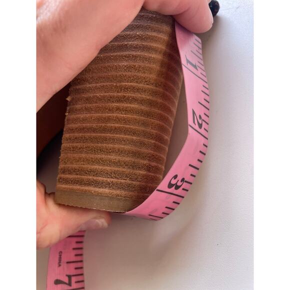 Jeffrey Campbell Black Leather Peep Toe Heels Size 9.5 Block Heel Slingback - Picture 14 of 14